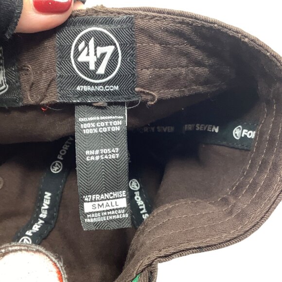 NFL Cleveland Browns 47 Brand Franchise Baseball Cap Men Small Brown Cotton - Picture 5 of 5